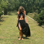 Positano Wrap Skirt or Dress - Black Chain